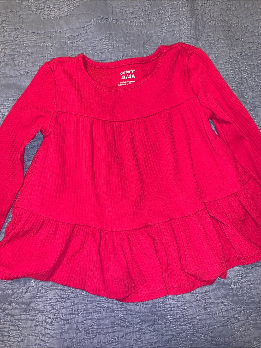 CARTERS girl long sleeve top